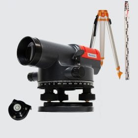 AT32 32 X Magnification Automatic Dumpy Level + Tripod Staff