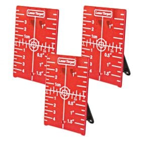 Red Magnetic 3pcs Targets for Rotary Laser Level Line Laser Level Distance Measurer